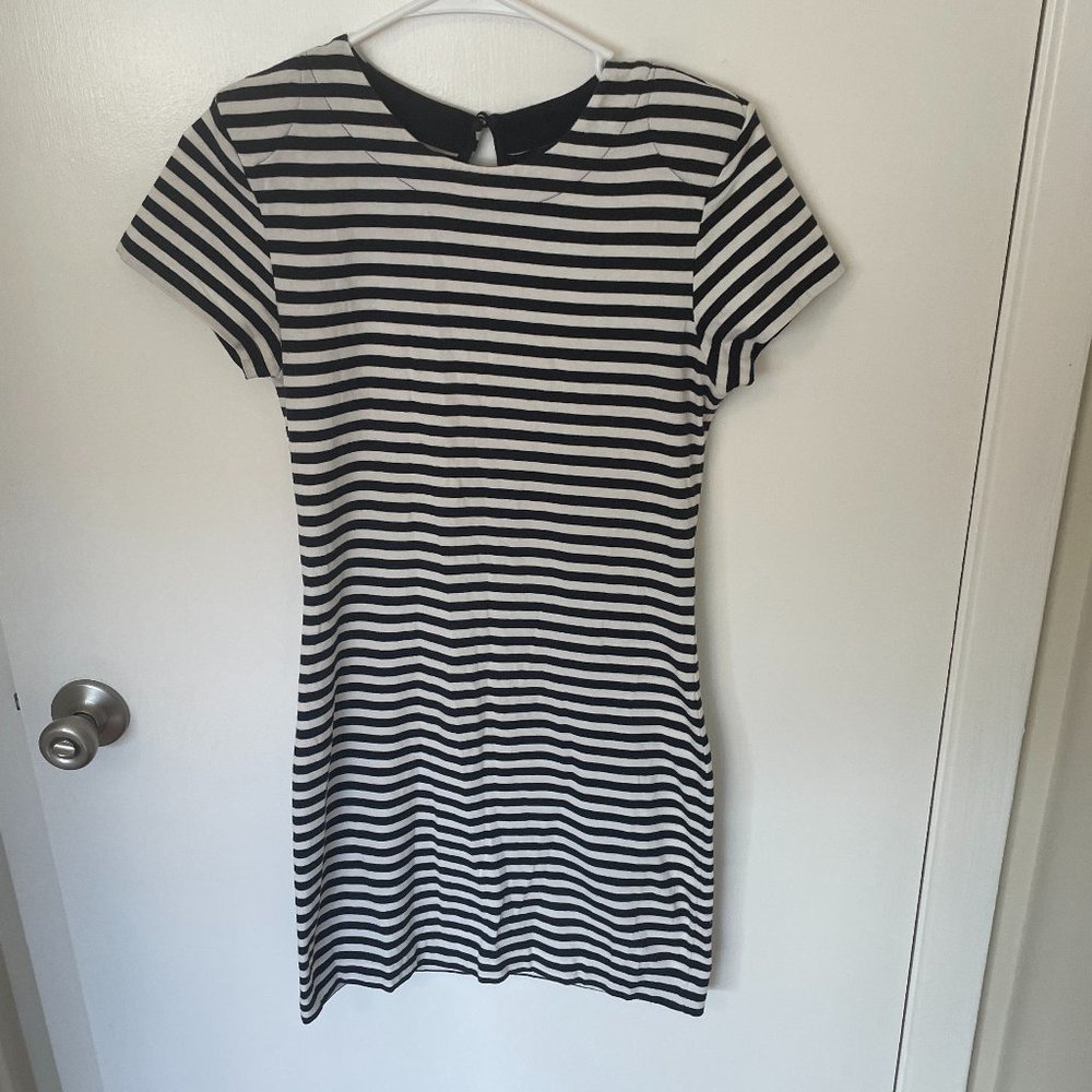 French Connection Bodycon Mini Dress Nautical Stripes Mini Dress Size 4